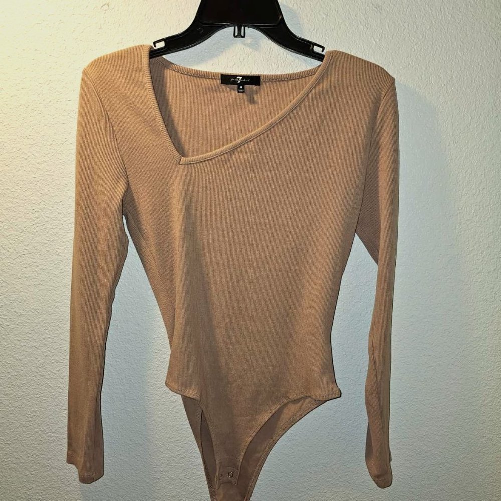 7 for all mankind bodysuit Tan Size M